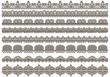 Lace Trim Icons - бесплатный vector #398259